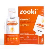 Zooki Liposomal Vitamin C 1,000mg Citrus Orange Flavour 15ml 14 Sachets image