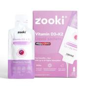 Zooki Liposomal Vitamin D3 + K2 3,000iu Mixed Berry Flavour 10ml 14 Sachets image