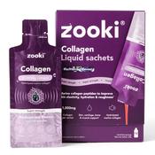 Zooki Super Strength Marine Collagen 11,000mg Blackcurrant Flavour 18.5ml 14 Sachets image