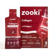 Zooki Super Strength Marine Collagen 11,000mg Sour Cherry Flavour 18.5ml 14 Sachets image
