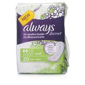 Always Discreet Incontinence Pads Women Small 20 Pads