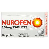 Nurofen Ibuprofen 200mg Tablets 96s image