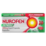 Nurofen Express 400mg Liquid Capsules 20s image