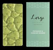 White Chocolate with Pistachio &amp; Candied Orange Bar — Lorge Chocolatier image