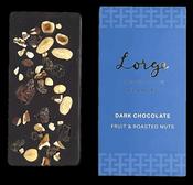 Dark Chocolate with Fruit &amp; Roasted Nuts Bar — Lorge Chocolatier image