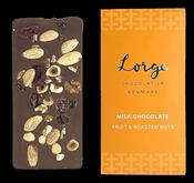 Milk Chocolate with Fruit &amp; Roasted Nuts Bar — Lorge Chocolatier image