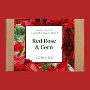Red Rose and Fern Luxury Wax Melt