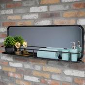 Industrial Style Mirror with Shelf - Lots Furnishings image
