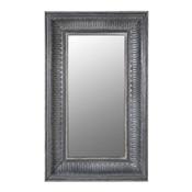 Charcoal Textured Rectangular Framed Mirror - Lots Furnishings image