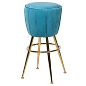 Turquoise Retro Style Bar Stool - Lots Furnishings image