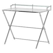 Stainless Steel Lamp Glass Desk - Lots Furnishings image