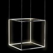 Large Chrome Box Pendant Light - Lots Furnishings image
