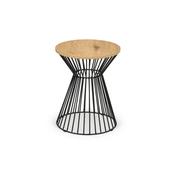 Hamilton Round Wire Finish Lamp Table - Lots Furnishings