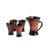 Large Jug and Set of Beakers (134F102F), Louis Mulcahy Pottery image
