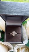 Evangeline Moissanite Ring- sterling silver image