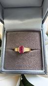 Ruby Rose Gold Plated Sterling Silver Ring image