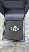 Sterling Silver Three Stone  Ring