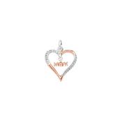 Rose Gold &amp; Sterling Silver Mum Necklace