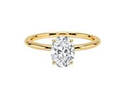 2ct Moissanite Sterling Silver Gold Plated Halo Ring- Gold