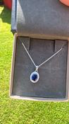 Sterling Silver Sapphire Necklace