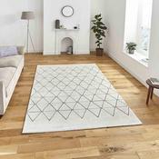 Aurora Modern Diamond Rug - Light Beige/Grey image