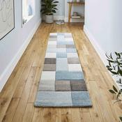 Brooklyn Modern Myriad Soft Hand Carved Runner - Beige/Blue image