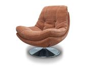 Axis Fabric Swivel Chair - Nature Copper