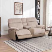 Clearance - Arlington Electric Reclining 2 Seater Sofa with Console