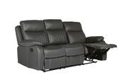 Barkley 3 Seater Manual Recliner Sofa - Dark Grey