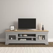 Bordeaux TV Unit - Pebble Grey/Oak image