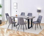 Beverly Grey Dining Table and Chair Set