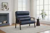 Bramble Fireside Settee - Midnight Black