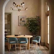 Como Round to Oval Extending Dining Table image