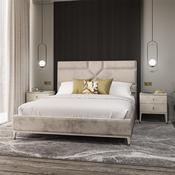 Diletta 5' Bed Frame - Stone