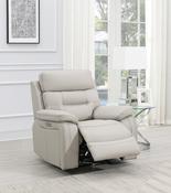 Egan Electric Reclining Armchair - Grey Leather