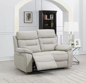 Egan Electric Reclining 2 Seater Sofa - Grey Leather image