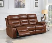 Egan Leather 3 Seater Recliner Sofa