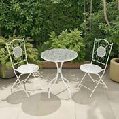 Ferne Bistro Set - White/Green Leaf image