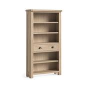 Normandy White Wash Large Bookcase