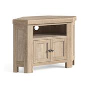 Normandy White Wash Corner TV Unit image