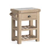 Normandy White Wash Small Kitchen Island