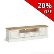 Clearance - Chichester Extra Large TV Unit - Ivory image