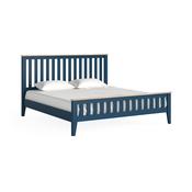 Marlow Slatted Bedframe - 6' Navy