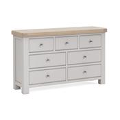 Salcombe 3 Over 4 Chest - Stone Grey image