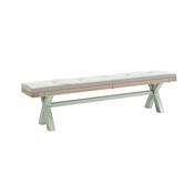 Salcombe Cross-Leg Bench - Sage