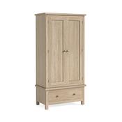 Modern Country Gents Wardrobe - All Oak
