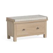 Modern Country Hallway Bench - All Oak
