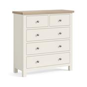 Modern Country 2 Over 3 Chest - Coconut White