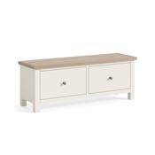 Modern Country Large Bench - Coconut White