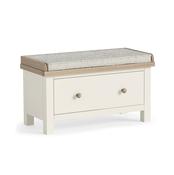 Modern Country Hallway Bench - Coconut White
